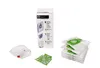 A collection of vacuum cleaner bags and filters arranged on a white background. Anteprima dell’immagine prodotto
