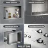 VILSTEIN Duschnische 30x30 cm | Aufputz | Wandnische Silber Produktbild-Vorschau 3