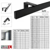Záclonová dráha na míru 1-délka černá - řada Loft - Náhled obrázku produktu 8