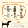 A graphic displaying various dog breeds suitable for large dogs, along with size and weight recommendations. Anteprima dell’immagine prodotto