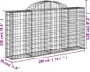 The Living Store Gabionen mit Hochbogen 14Stk. Produktbild-Vorschau 6