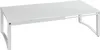 A white, rectangular table with curved legs, shown from a slightly elevated side angle against a white background. Anteprima dell’immagine prodotto