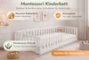 Kinderbett Einzelbett 90x200 cm Weiß Montessori Bodenbett Produktbild-Vorschau 6