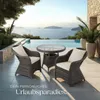 tectake® 2er Set Aluminium Rattansessel wetterfest und Produktbild-Vorschau 8