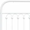 vidaXL Bettgestell mit Kopfteil Metall Weiß 120x190 cm Produktbild-Vorschau 7