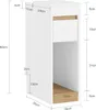 SoBuy FBT163-WN 20 cm úzky nočný stolík - nočný stolík s Náhľad obrázku produktu 3