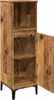 Badkamerkast 30x30x100 cm bewerkt hout oud houtkleurig Productafbeelding-voorbeeld 5