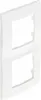 A white double-gang light switch or outlet cover plate. Náhľad obrázku produktu