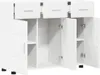 vidaXL Sideboard mit Tür FLORIN Weiß 88,5 x 30,5 x 73 cm Produktbild-Vorschau 5