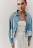 MORE & MORE Denim Shirt Blouse w 0961 light blue 36 Produktbild-Vorschau 3
