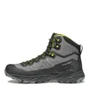 Wanderschuh "Rush TRK LT GTX" von Scarpa in Grau mit gelben Akzenten; hoher Schaft und rutschfester Sohle. Produktbild-Vorschau