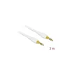 Klinkenkabel 3,5 mm 3 Pin Stecker > Stecker 3 m weiß Produktbild-Vorschau 4