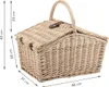 Picknickkorb geflochtene Weide 4 Pers + Zubehör 23 tlg. √ Produktbild-Vorschau 4