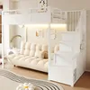 Flieks Etagenbett 90x200cm mit Led, Hochbett Metallbett mit Produktbild-Vorschau 3