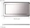 Relaxdays Servierplatte, 3er Set, Edelstahl, Produktbild-Vorschau 4