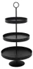 Etagere LENJA schwarz aus Metall modernes Design 3-stöckige Produktbild-Vorschau 2