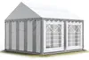 TOOLPORT Tendone per feste 3x4 m PVC grigio-bianco 100% Anteprima dell’immagine prodotto 1