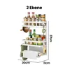 Heikoeco®Hängeregal ,2 stöckiges magnetische Gewürzregale Produktbild-Vorschau 7