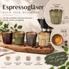 8er Set Espressotassen 110 ml aus Keramik – ohne Henkel, 4 Produktbild-Vorschau 2