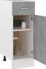 vidaXL Cassettiera grigio cemento 30x46x81,5 cm Materiale Anteprima dell’immagine prodotto 3