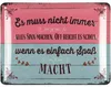 LANOLU Retro Blechschild 'es muss nicht immer alles Sinn Produktbild-Vorschau 1