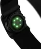 A close-up view of a black heart rate sensor with green lights. Náhled obrázku produktu