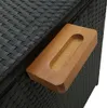 vidaXL Cassapanca da giardino nera 120x65x61 cm in Anteprima dell’immagine prodotto 9