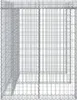 vidaXL Gabionový box na odpadky 192x91x120 cm Pozinkované Náhľad obrázku produktu 4