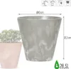 Blumentopf Tubus Effect Betonimitat, grau, 40x37cm Produktbild-Vorschau 7