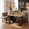 BEAUTYSOFA | Eckbank CRESTO Cappuccino Links, Polsterbank Produktbild-Vorschau 4