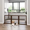 PawHut Absperrgitter für Hunde Schutzgitter Hundegitter Produktbild-Vorschau 2