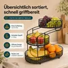 Obstkorb 3 Etagen, Gemüsekorb aus Metall für Küche, Produktbild-Vorschau 3