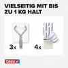 tesa Powerstrips S selbstklebende Haken mit Drahthaken Produktbild-Vorschau 5