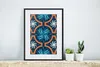 MuchoWow® MuchoWow® Gerahmtes Poster Blumen - Blau - Weiß - Produktbild-Vorschau 6