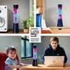 Lávová lampa modrá ružová 39 cm do spálne obývacej izby G9 Náhľad obrázku produktu 3
