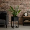 Kwietnik Concove Loft 40 Cm Czarny na taras do domu ogrodu Podgląd zdjęcia produktu 2