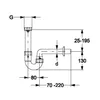 Haas Waschtisch-Röhrensiphon 1 1/4" DN32 Anteprima dell’immagine prodotto 2
