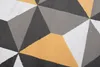 Tapis MAYA Moderne Noir Gris Jaune Chambre à coucher ÖKOTEX Voir les images du produit 3