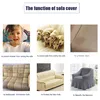 Stretch Sofabezug Sofa Sitzkissenbezug Plissee Rüschenrock Produktbild-Vorschau 5