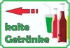 kalte Getränke Schild mit Pfeil links A4 Rückseite Produktbild-Vorschau 1
