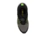A top-down view of a single black, gray, and green sneaker. Produktbild-Vorschau