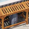 vidaXL Whirlpool-Umrandung Braun 255 x 255 x 55,5 cm Produktbild-Vorschau 5