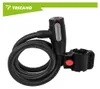 Trizand 27614 Fahrradschloss 150 cm, 12 mm, Stahl, schwarz Produktbild-Vorschau 10