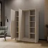 Drehtürenschrank LARO 150 cm Moderner Kleiderschrank mit Produktbild-Vorschau 3