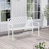 Gartenbank 'Opsasar' für 2-3 Personen Stahl 127 x 53,5 x 88 Produktbild-Vorschau 1