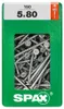 Set 150 viti SPAX Torx in acciaio a testa svasata, Diam.5 Anteprima dell’immagine prodotto 6