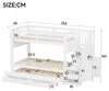 Cama nido de 90x200 cm con cama extraíble de 90x190 cm, 2 Vista previa de la imagen del producto 5