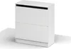 A white cabinet with two drawers and a black vent on top, shown from a slight angle against a white background. Náhľad obrázku produktu