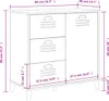 vidaXL Sideboard VIKEN Anthrazit 80x40x80 cm Holzwerkstoff Produktbild-Vorschau 8