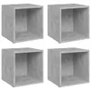 vidaXL TV-Schränke 4 Stk. Betongrau 37x35x37 cm Produktbild-Vorschau 14